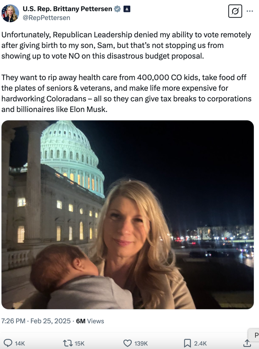X post by Rep. Brittany Pettersen